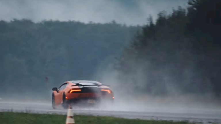 M2F: 1300 HP Lamborghini Huracan - 180 MPH in the Rain